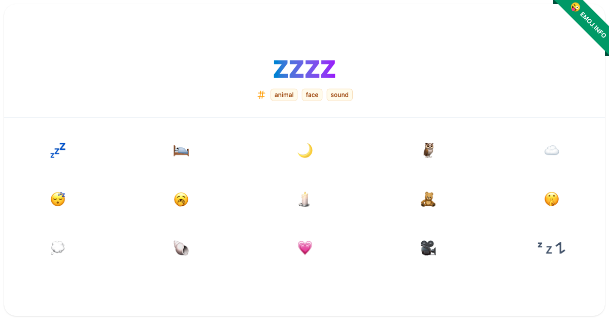 Zzzz Emojis ๐ค ๐ ๐ | Meaning, Copy & Paste