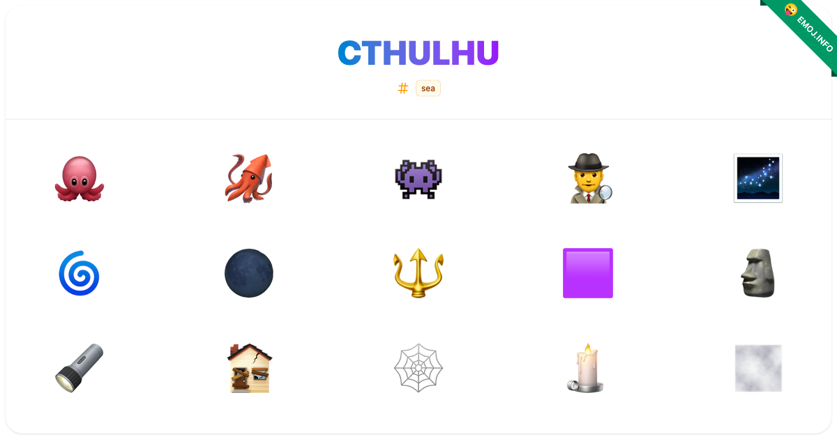 Cthulhu Emojis ๐ ๐ฆ ๐พ | Meaning, Copy & Paste