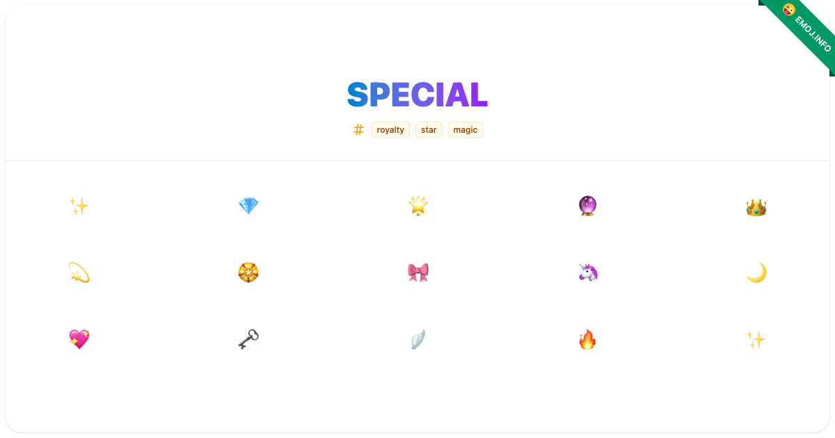Special Emojis ๐ ๐ | Meaning, Copy & Paste