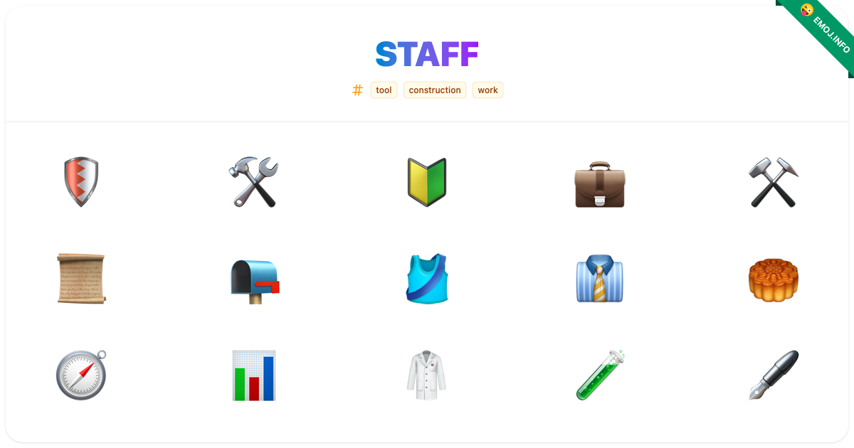 Staff Emojis 🛡️ 🛠️ 🔰 | Meaning, Copy & Paste
