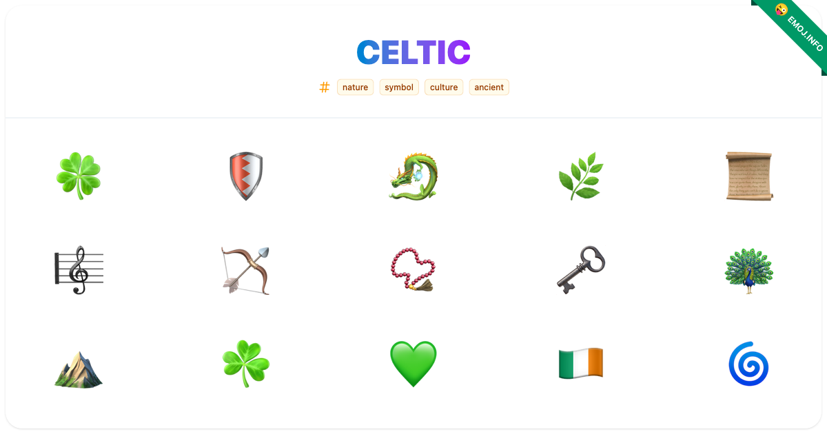 Celtic Emojis ๐ ๐ก๏ธ ๐ | Meaning, Copy & Paste