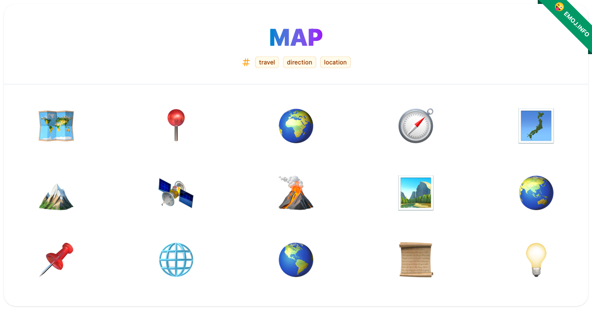 Map Emojis πΊοΈ π π | Meaning, Copy & Paste