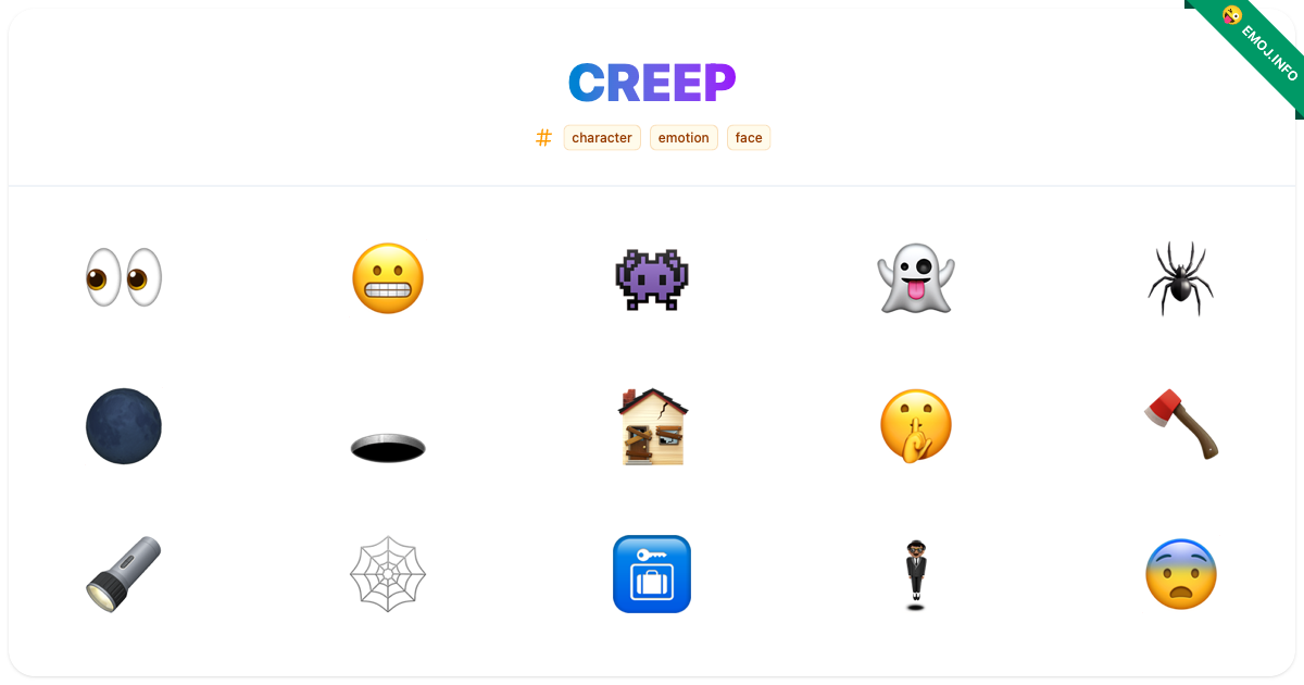 Creep Emojis ๐ ๐ฌ ๐พ | Meaning, Copy & Paste
