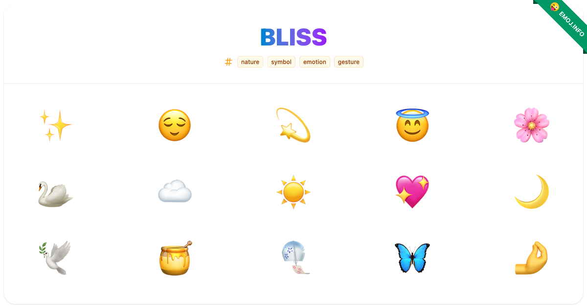 Bliss Emojis π π« | Meaning, Copy & Paste