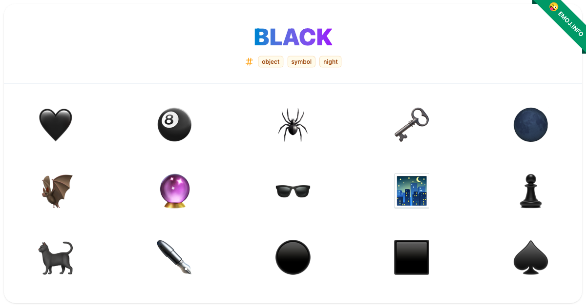 Black Emojis ⬛ ️ | Meaning, Copy & Paste