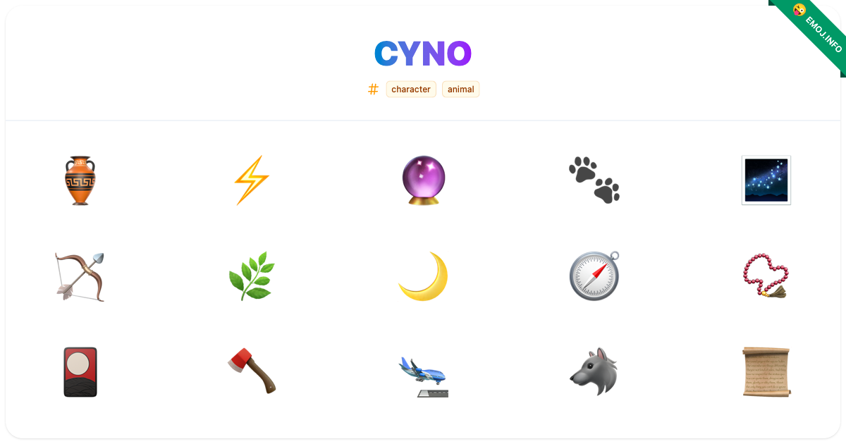 Cyno Emojis ๐บ โก ๐ฎ | Meaning, Copy & Paste