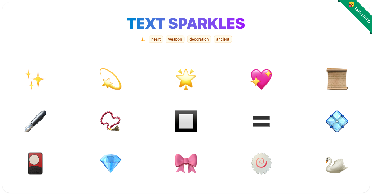 Text Sparkles Emojis 💫 🌟 | Meaning, Copy & Paste