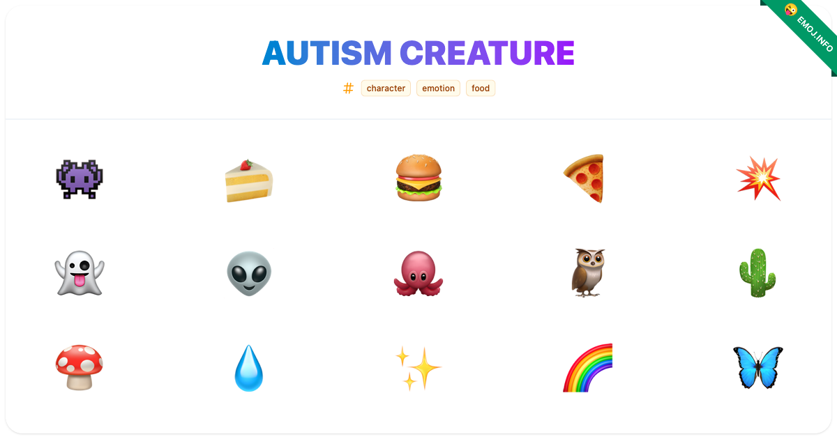 Autism Creature Emojis ๐พ ๐ฐ ๐ | Meaning, Copy & Paste