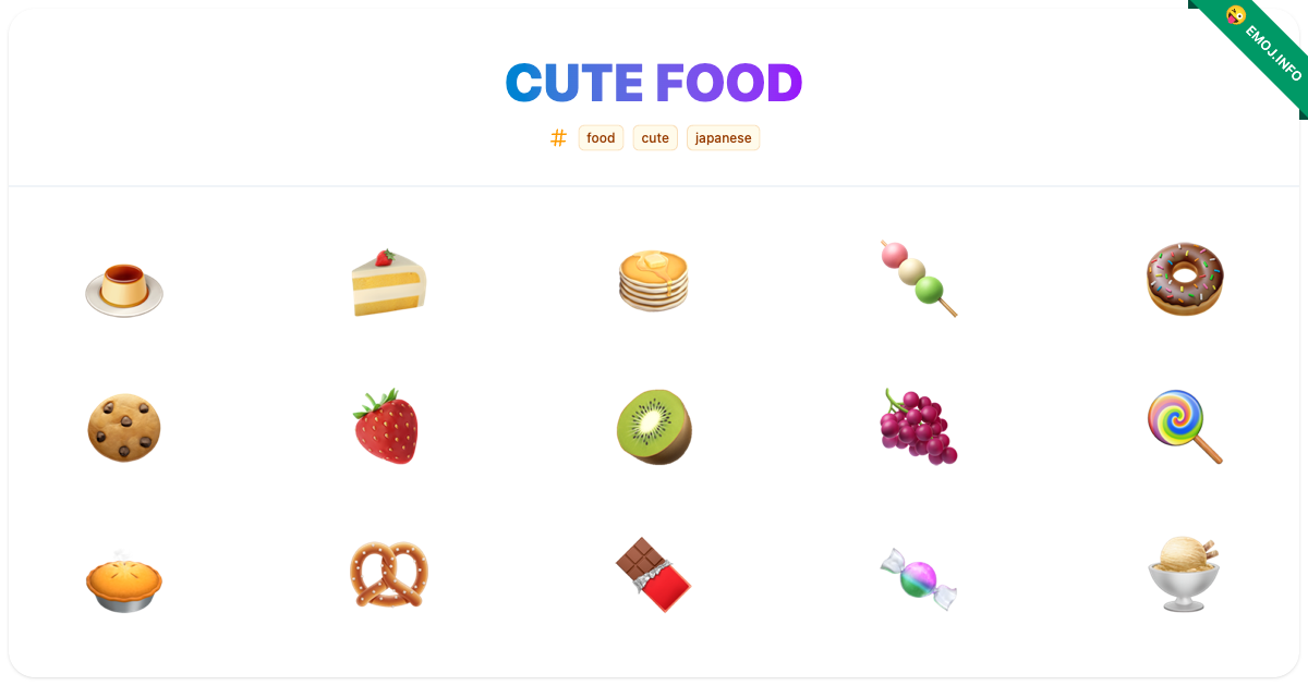 Cute Food Emojis ๐ฎ ๐ฐ ๐ฅ | Meaning, Copy & Paste