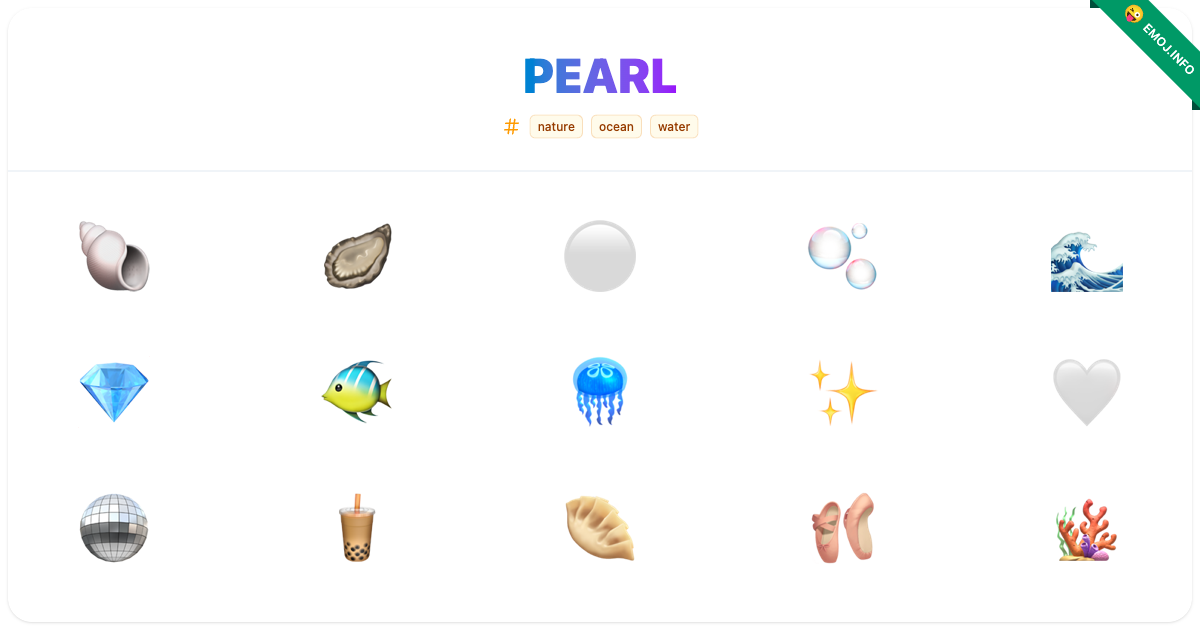 Pearl Emojis Meaning Copy Paste Pearl Emojis Meaning Copy Paste
