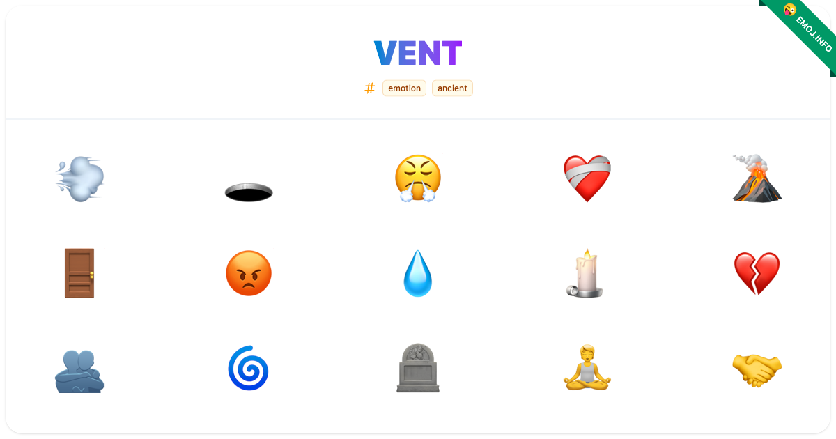 Vent Emojis ๐จ ๐ณ๏ธ ๐ค | Meaning, Copy & Paste