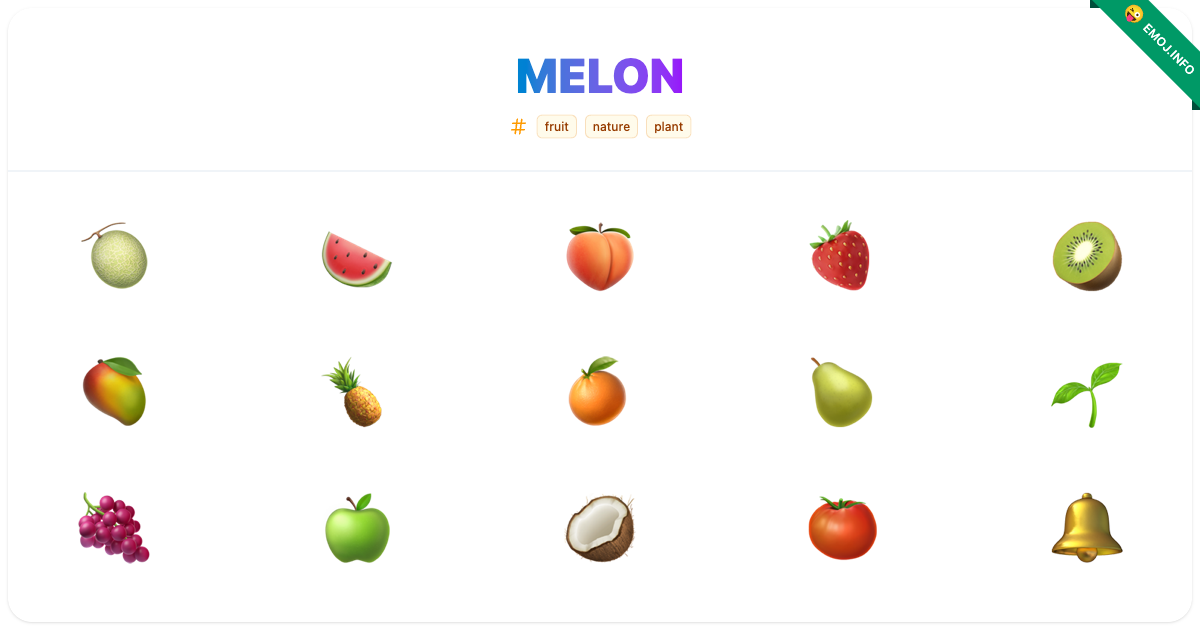 Melon Emojis ๐ ๐ ๐ | Meaning, Copy & Paste