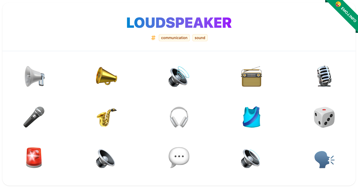 Loudspeaker Emojis Meaning Copy Paste loudspeaker-emojis-meaning-copy-paste