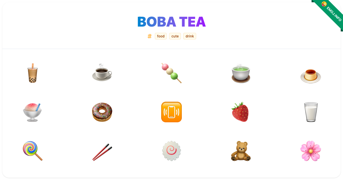 Boba Tea Emojis π§ β π‘ | Meaning, Copy & Paste