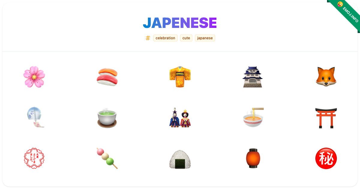 Japenese Emojis ๐ธ ๐ฃ ๐ | Meaning, Copy & Paste