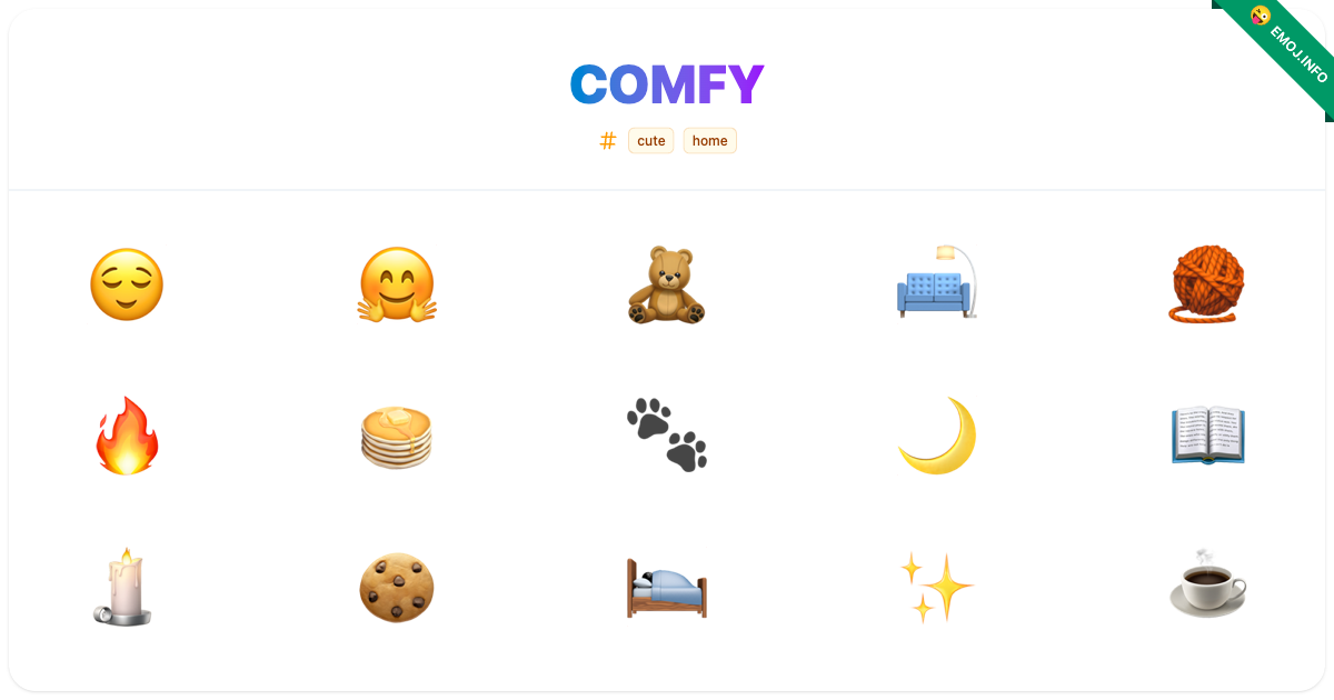Comfy Emojis π π€ π§Έ | Meaning, Copy & Paste
