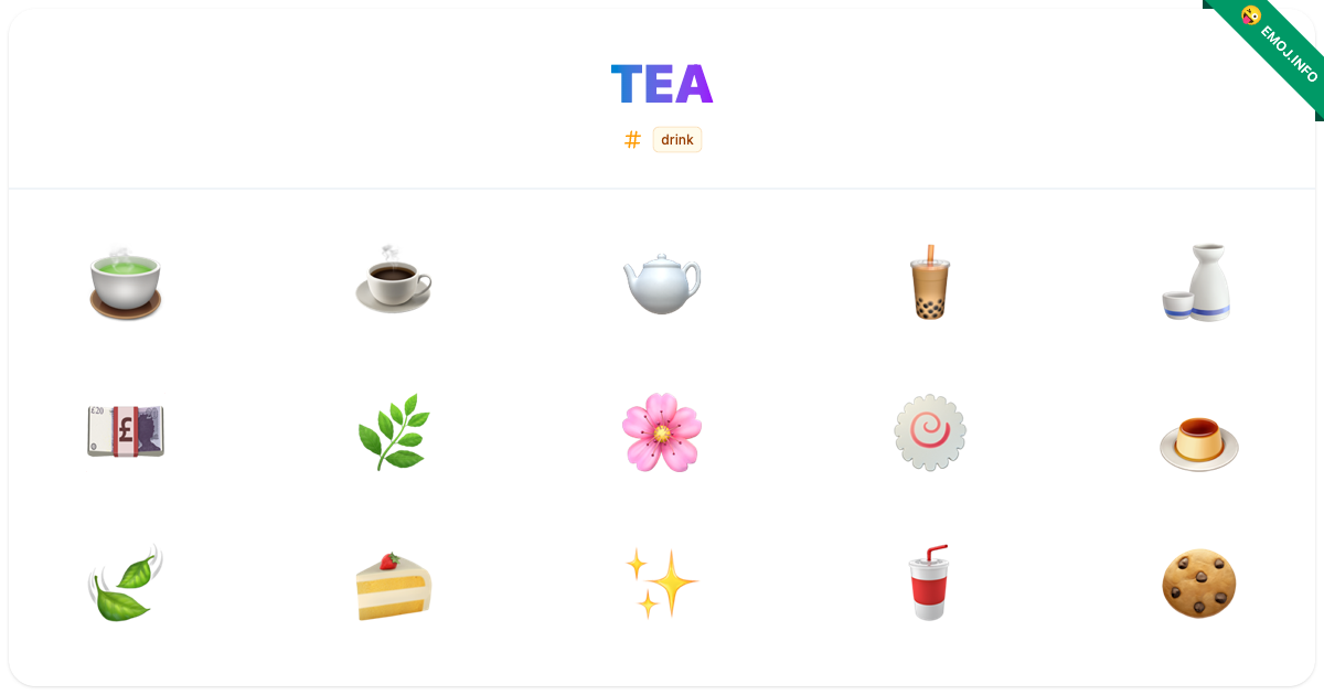 Tea Emojis π΅ β π« | Meaning, Copy & Paste