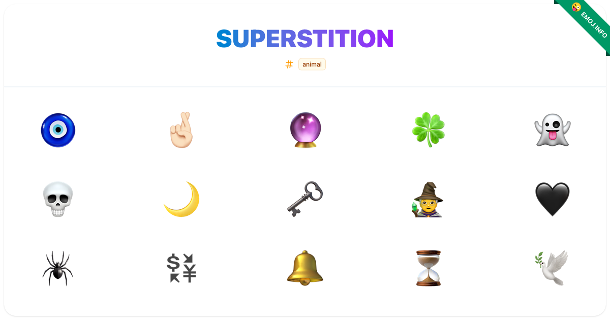 Superstition Emojis ๐งฟ ๐ค๐ป ๐ฎ | Meaning, Copy & Paste