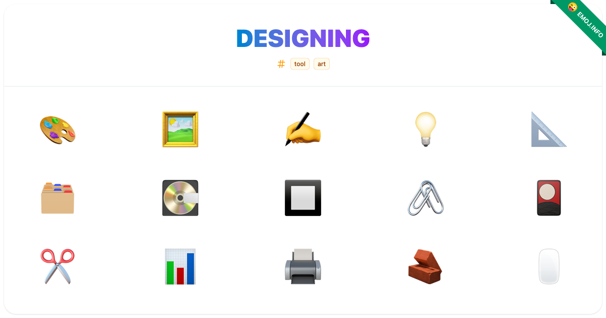 Designing Emojis 🎨 🖼️ ️ | Meaning, Copy & Paste