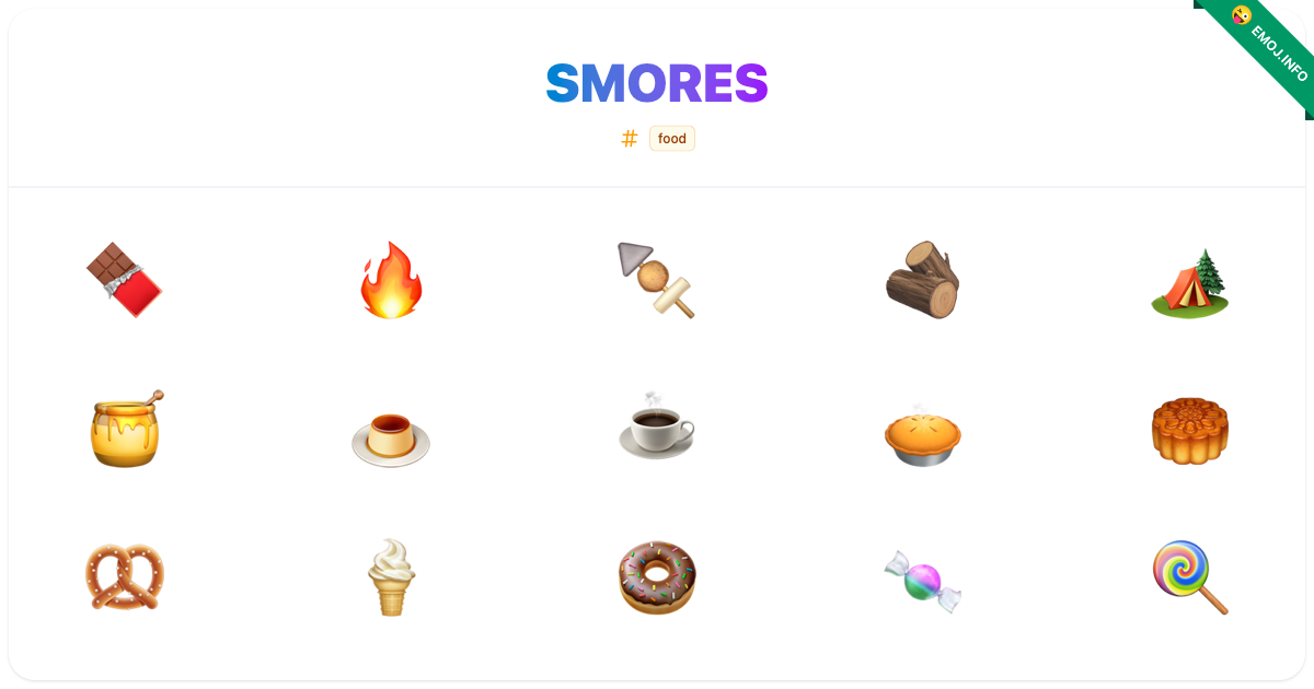 Smores Emojis ๐ซ ๐ฅ ๐ข | Meaning, Copy & Paste
