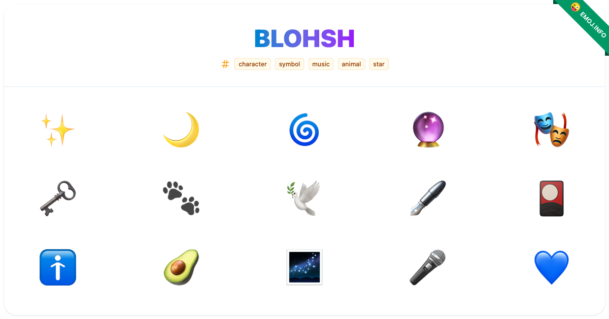 Blohsh Emojis ๐ ๐ | Meaning, Copy & Paste