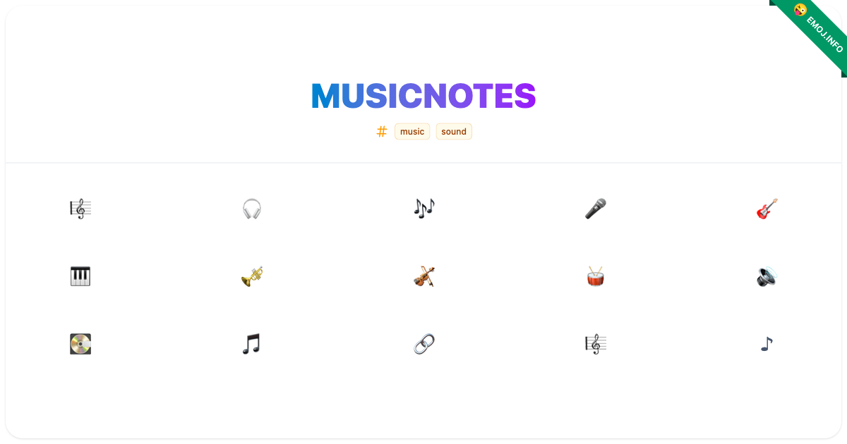Musicnotes Emojis πΌ π§ πΆ | Meaning, Copy & Paste