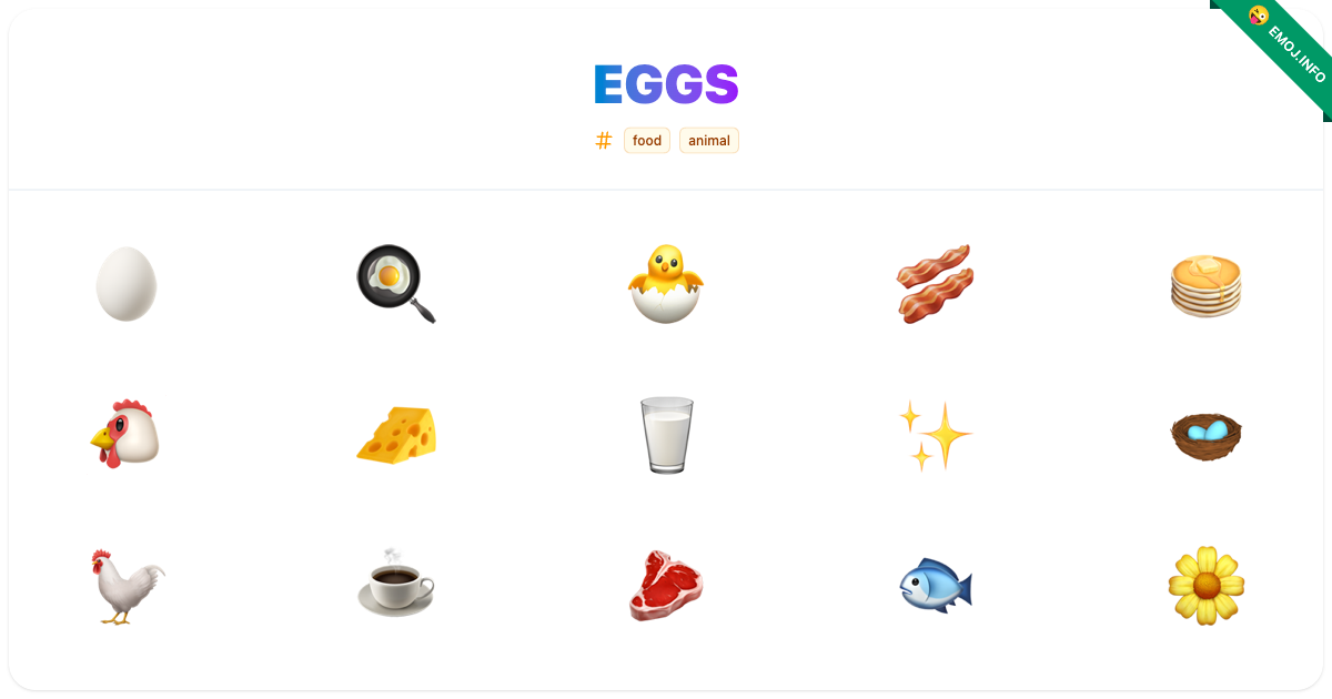 Eggs Emojis 🥚 🍳 🐣 | Meaning, Copy & Paste
