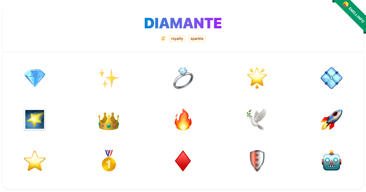 Diamante Emojis ๐ ๐ | Meaning, Copy & Paste