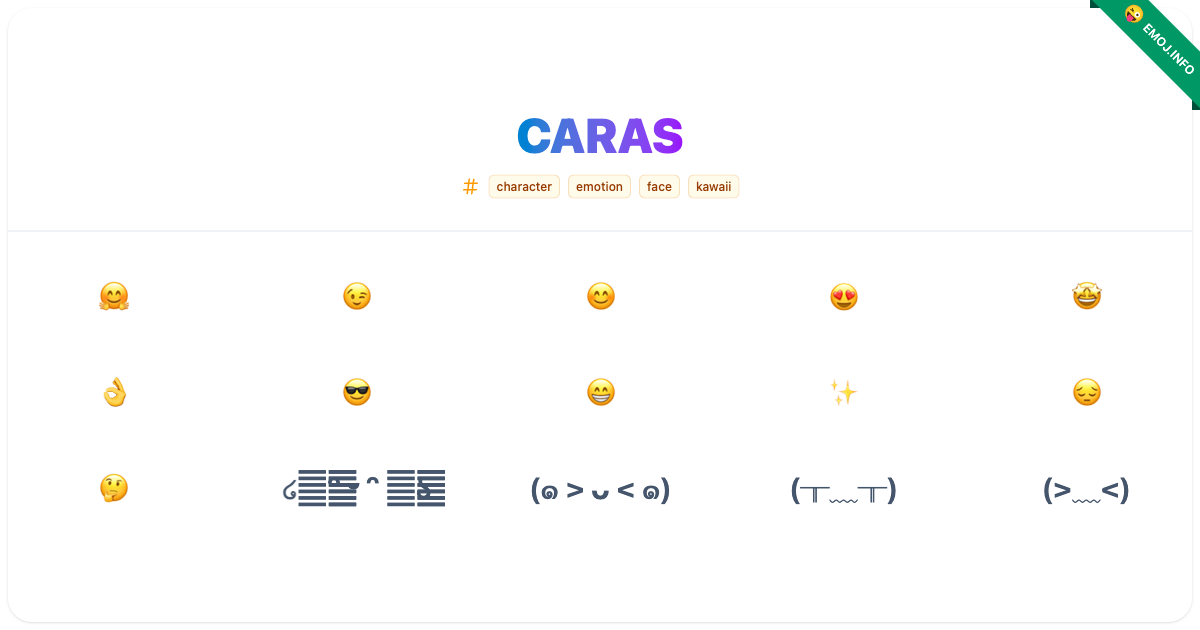 Caras Emojis ๐ค ๐ ๐ | Meaning, Copy & Paste