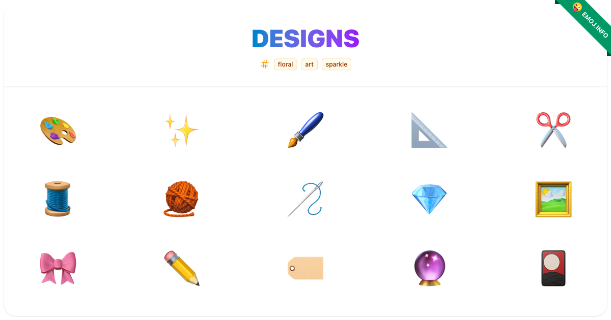 Designs Emojis 🎨 🖌️ | Meaning, Copy & Paste