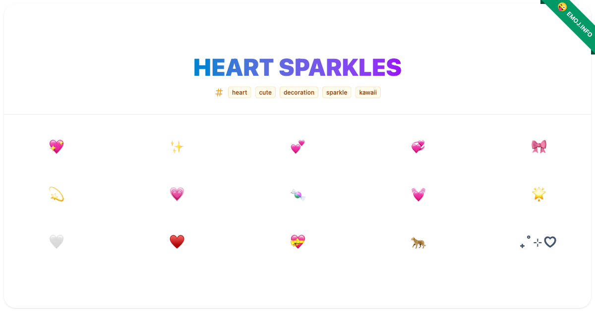 Heart Sparkles Emojis π π | Meaning, Copy & Paste