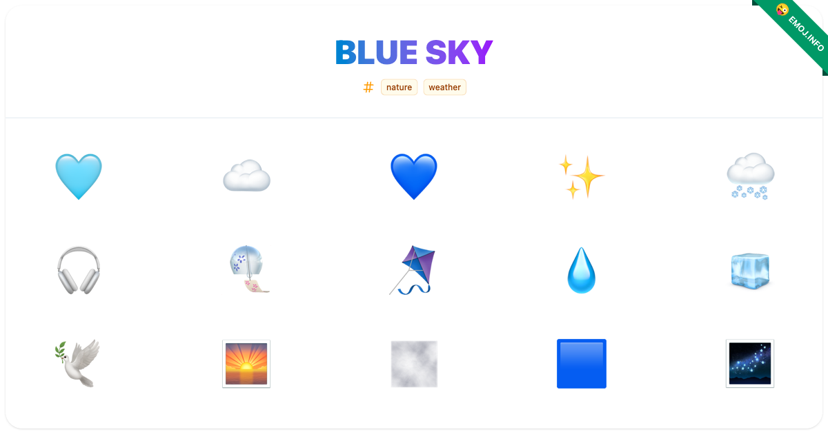 Blue Sky Emojis Meaning Copy Paste blue-sky-emojis-meaning-copy-paste