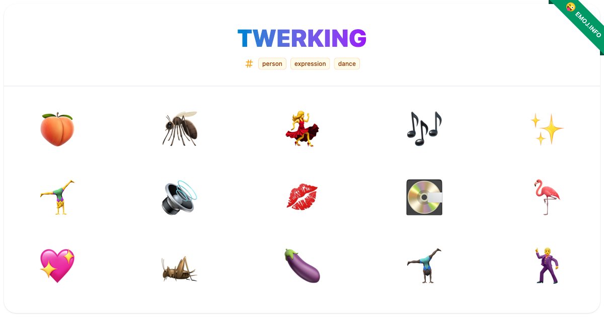 Twerking Emojis π π¦ π | Meaning, Copy & Paste