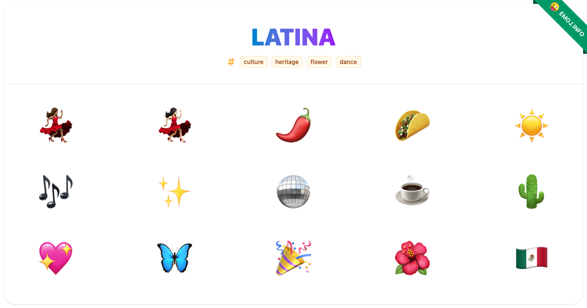 Latina Emojis ๐๐ฝ ๐๐ป ๐ถ๏ธ | Meaning, Copy & Paste