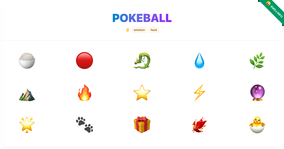Pokeball Emojis ๐ ๐ด ๐ | Meaning, Copy & Paste