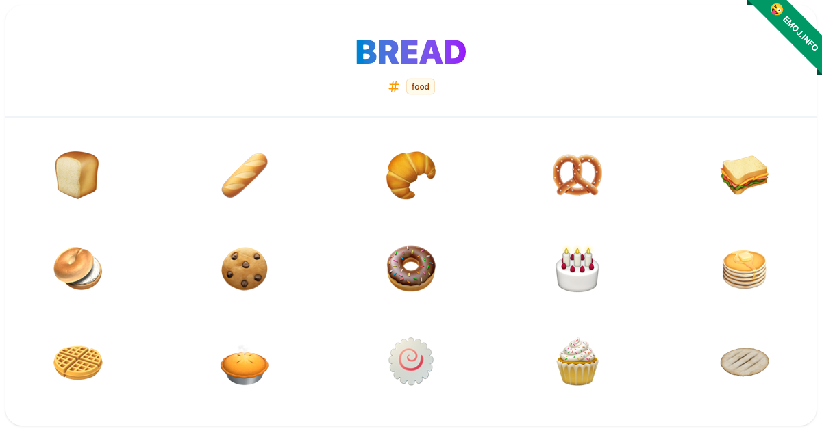 Bread Emojis 🍞 🥖 🥐 | Meaning, Copy & Paste