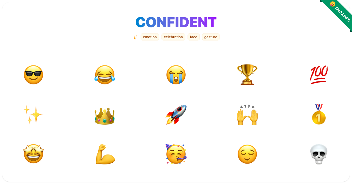 confident-emojis-meaning-copy-paste