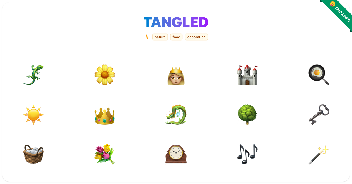 Tangled Emojis ๐ฆ ๐ผ ๐ธ๐ผ | Meaning, Copy & Paste