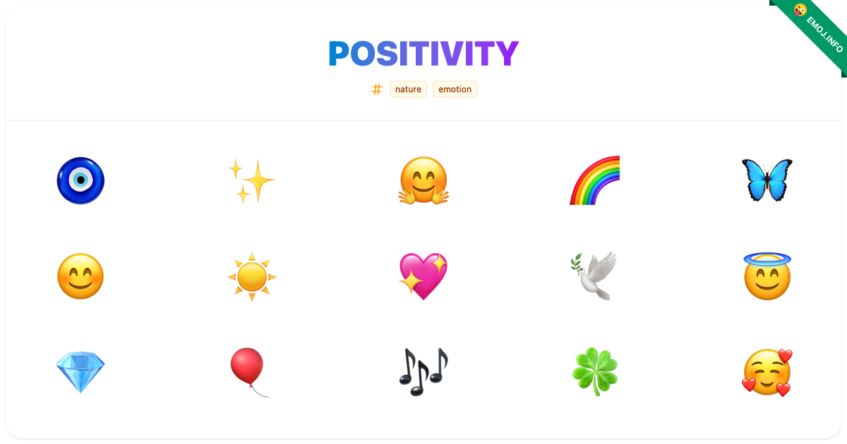 Positivity Emojis ๐งฟ ๐ค | Meaning, Copy & Paste