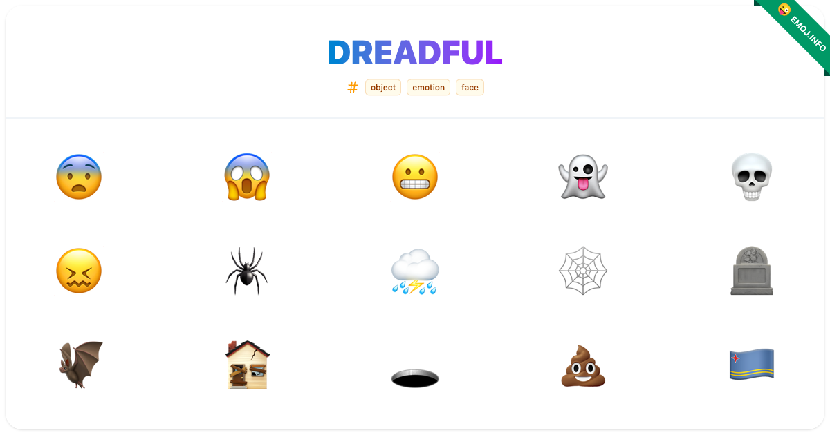 Dreadful Emojis ๐จ ๐ฑ ๐ฌ | Meaning, Copy & Paste