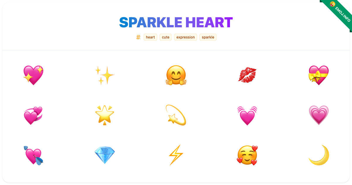 Sparkle Heart Emojis π π€ | Meaning, Copy & Paste