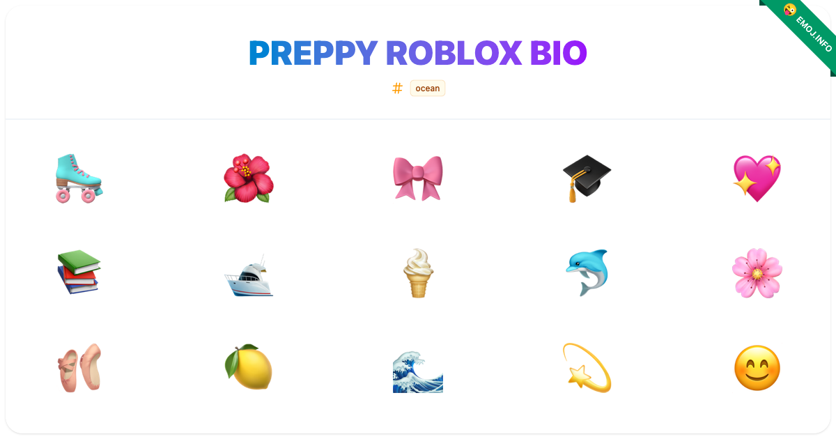 Preppy Roblox Bio Emojis Meaning Copy Paste Preppy Roblox Bio 